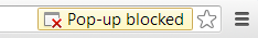 Chrome Pop Up Blocked